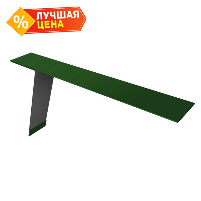 Планка карнизная фальц Grand Line 130х80 0,45 Drap ST RAL 6005 зеленый мох