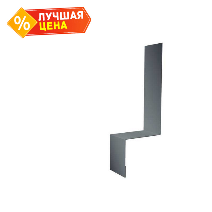 Планка примыкание боковое фальц 0,45 Zn