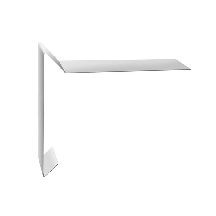 Планка ветровая для мягкой кровли 100х20х100 0,5 Satin RAL 7024 серый графит - фото №1