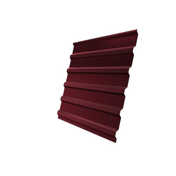 Профлист Grand Line С20В Satin 0.5 мм RAL 3005 Красное Вино - фото №1