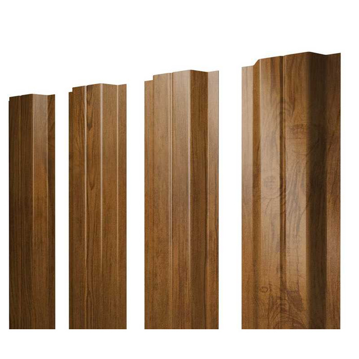 Штакетник П-образный А Grand Line 0,45 Print-double Elite Golden Wood Golden Wood - фото №1